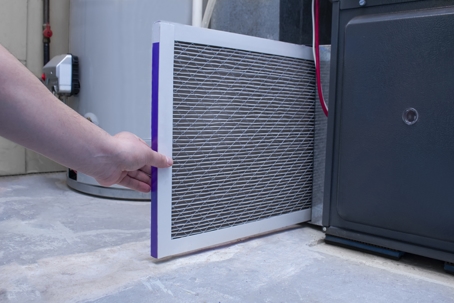replacing furnace filter
